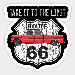 red route 66 Sticker